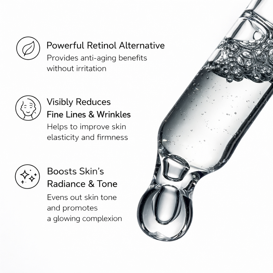 1% Bakuchiol + Peptides: Age Delay Serum